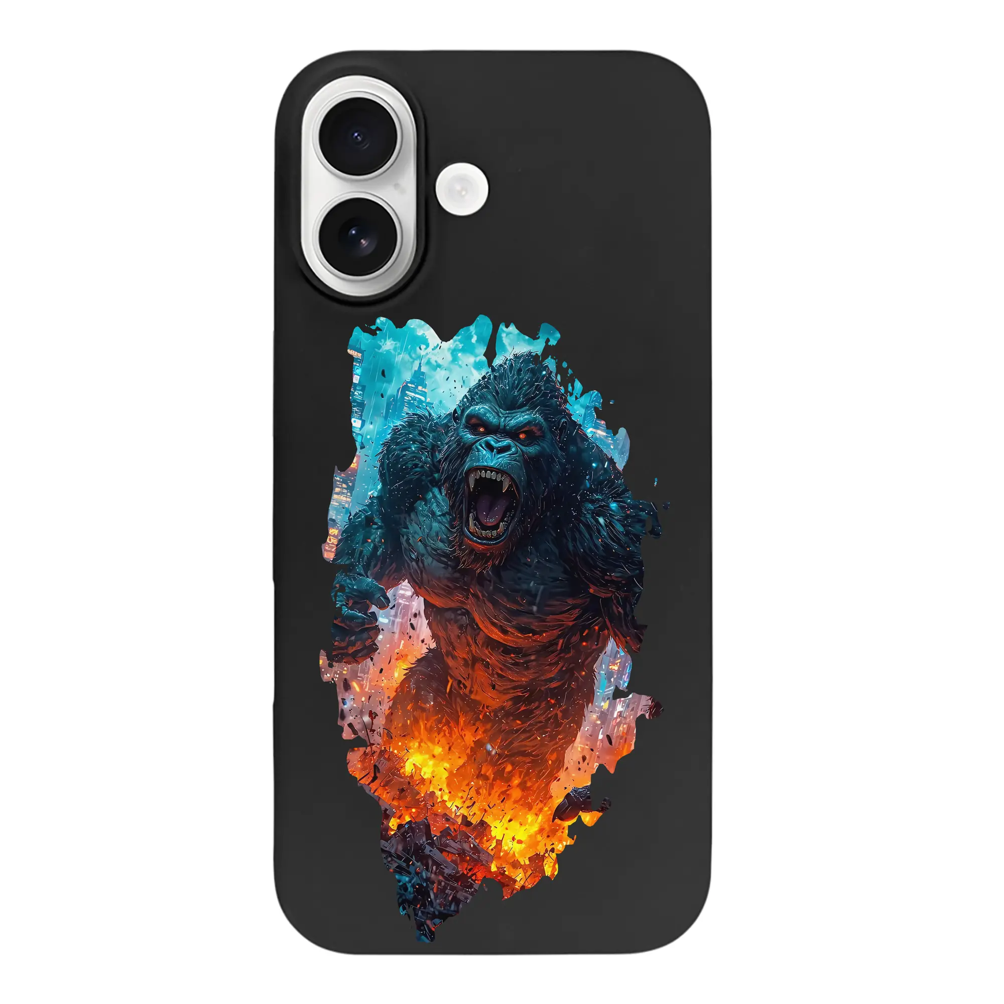 ゴジラ グッズ,キングコング - iPhone 17 シリーズ シリコンケース 薄型 耐衝撃 指紋防止 ソフトタッチカバー 精密フィット 傷防止 保護ケース iPhone 17/17 Air/17 Pro/17 Pro Max 対応